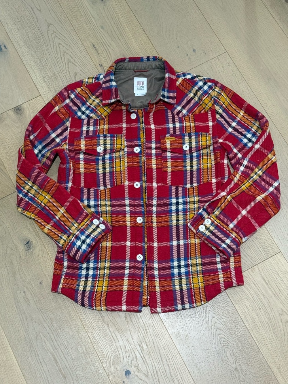 Topo Salsa / Bone White Multi Mountain Shirt Jacket